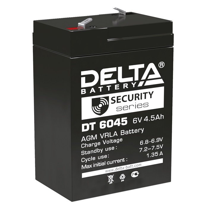 Свинцово-кислотный аккумулятор Delta DT 6045