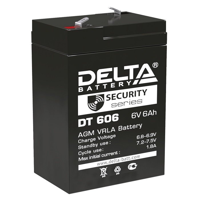Свинцово-кислотный аккумулятор Delta DT 606